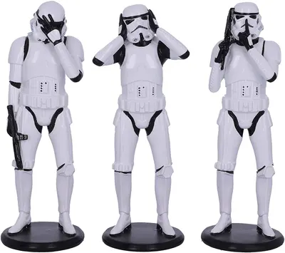 Set de statuete Nemesis Now Star Wars: Original Stormtrooper - Three Wise Stormtroopers, 14 cm