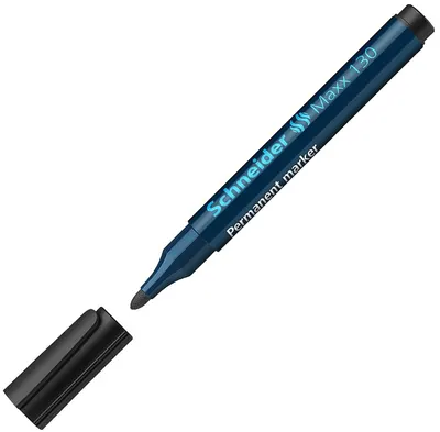 Marker permanent Schneider Maxx 130 - 3 mm, negru