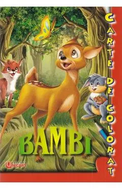 Bambi. Carte de colorat