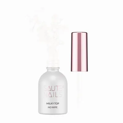 Ojă Semi Saute Nails Milky Top No Wipe 8ml