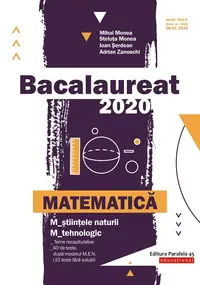 Bacalaureat 2020. Matematică M_ştiinţele-naturii, M_tehnologic
