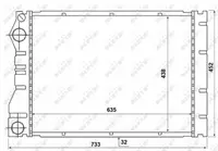 Radiator motor potrivit RENAULT AVANTIME, ESPACE III 2.0 2.2D