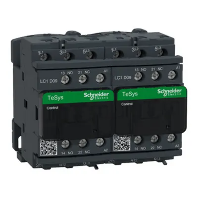 Contactor inversor, TeSys Deca, 3P(3NO),AC-3, <=440V 9A, bobina 115V AC 50/60Hz, borne cu surub