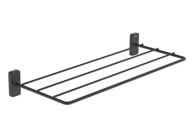 Suport prosop Roca Sonata A817729NB0, montare pe perete, 541 x 214 mm, metal, mat, Negru