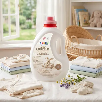 Balsam de rufe hipoalergenic pentru bebelusi Akuku 2L,testat dermatologic,recomandat de la nastere,miros discret