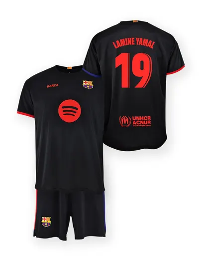 Echipament al doilea pentru copii FC Barcelona 24-25 - Lamine Yamal 19