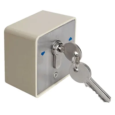 Buton cu cheie YKS-803D1, 2 comutatoare, 3 chei, aparent
