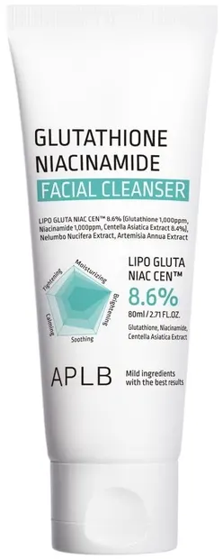 APLB Spumă de curățare facială Glutathione Niacinamide, 80 ml
