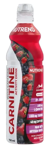 Carnitine Activity Drink + Caffeine, fructe de pădure, 750 ml, Nutrend