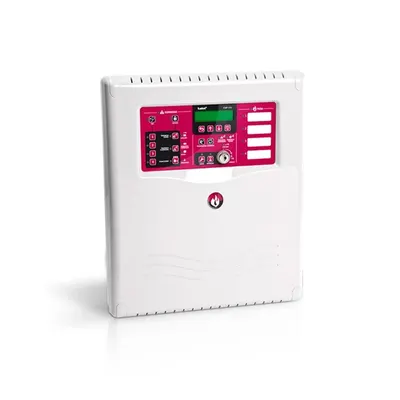 Centrala detectie incendiu conventionala SATEL CSP-204, 4 zone, 4 iesiri, LCD, 12/24V, 2 circuite semnalizare, 72h autonomie