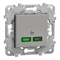 Noua Unica, Incarcator USB C 65W 2 module, aluminiu