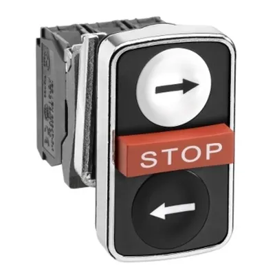 Buton Triplu,Stanga-'Stop'-Dreapta,A-R-N