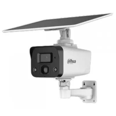 Camera Bullet Dahua IPC-HFW2441DG-4G-SP-B-0360B-MAX-EUR, 4MP, 3.6mm, Smart Dual Light(IR+WL 30m), 4G, Panou Solar, microfon, difuzor, slot card, IP67