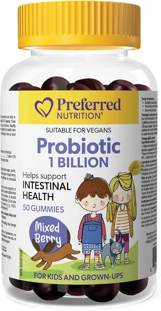 Probiotic 1 Billion CFU Pentru copii și adolescenți, 50 tablete de jeleu, Natural Factors
