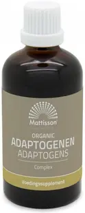 Organic Adaptogens Complex, tinctură, 100 ml, Mattisson Healthstyle