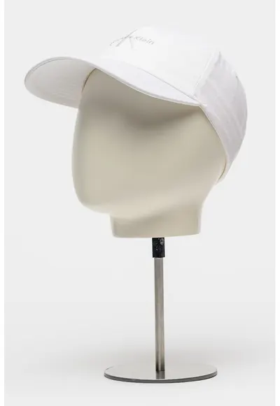 Sapca baseball de bumbac cu logo brodat - Alb fildes