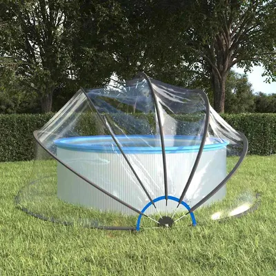 vidaXL Cupolă pentru piscină, 500 x 250 cm