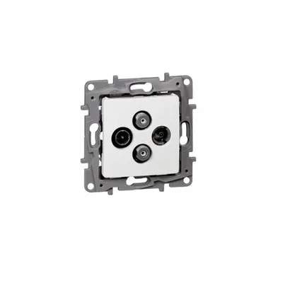 TV-R-SAT-SAT multiple star priza Niloé - attenuation 1.5 dB - alb