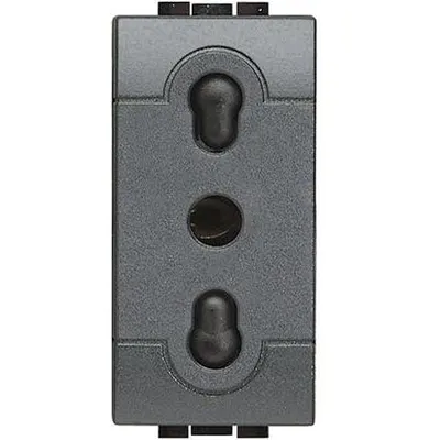 Priza 1 modul Living Light Bticino L4180, antracit