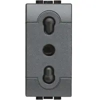 Priza 1 modul Living Light Bticino L4180, antracit