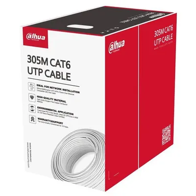 Cablu UTP CAT6,Conductor de cupru de înaltă puritate, fără oxigen, alimentare prin Ethernet,Manta exterioara PVC personalizata C