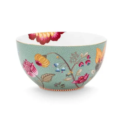 Bol din porțelan, Pip Studio, Blue, 15 cm, colecția Blooming Tales