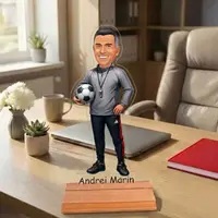 Caricatura pentru Antrenor Fotbal Profesor Sport- Statueta Personalizata tip Trofeu