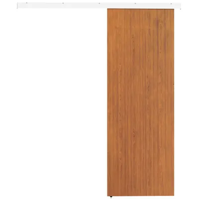 HOMCOM Ușă Culisantă de Interior 75x210 cm, Șină Silențioasă din Aliaj de Aluminiu, Kit Accesorii, Ghidaj, Ușă de Interior Stil Minimalist, din MDF, Impermeabilă, pentru Bucătărie, Baie, Birou | Aosom Romania