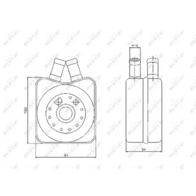 Radiator ulei, ulei motor NRF 31304