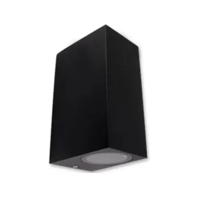 Aplica LED de perete, bidirectionala, surse interschimbabile, IP44, aluminiu si sticla