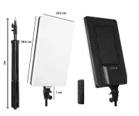 Panou Fill Light LED Portabil - PL-19 | 39CM x 24CM | Cu telecomanda si trepied