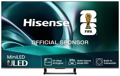 Televizor smart Hisense - 50U7Q, 50'', MiniLED ULED, 4K, 144Hz, HDR10+, Dolby Vision-Atmos, negru