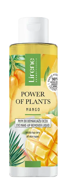 Lichid demachiant pentru zona ochilor Power of Plants Mango, 145ml, Lirene