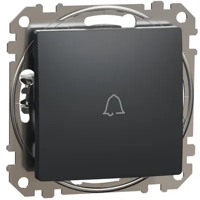 Intrerupator cu revenire cu simbol sonerie Schneider Sedna Design SDD114131, antracit