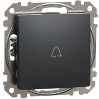 Intrerupator cu revenire cu simbol sonerie Schneider Sedna Design SDD114131, antracit