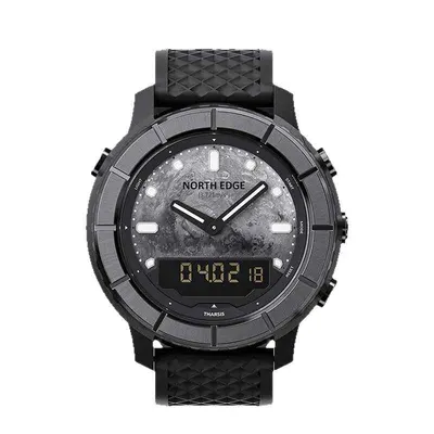Ceas Outdoor NORTH EDGE THARSIS, Busolă, Altimetru, Barometru, Termometru, Carbon, 50M