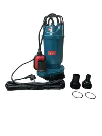 Pompa submersibila apa curata-murdara CMP1767F QDX10-35-1.1F, 1.1kW, 1.5HP, debit 10 mc/h, inaltime refulare 35m, iesire 2" / 1.5" / 1", 2860RPM, 110-220V, cu plutitor