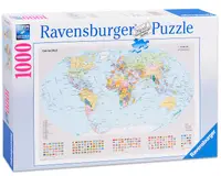 Puzzle Ravensburger de 1000 piese - Harta politica a lumii