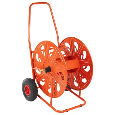vidaXL Cărucior cu tambur pentru furtun de 140 m 3/4", oțel
