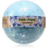 Folk & Flora Cornflower bombă de baie 130 g