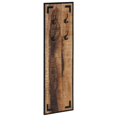 Gossi cuier pentru haine, 35x8x110 cm, lemn masiv de mango brut