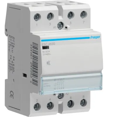 Contactor silentios 63A, 4ND, 230V Hager ESC463S