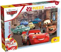 Puzzle cu două fețe Lisciani de colorat din 24 piese - Mașini