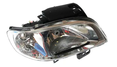 Far Dreapta (halogen, H4, electric, fara motoras, culoare insertie: cromat, culoare semnalizator: transparent) potrivit SEAT CORDOBA, CORDOBA VARIO