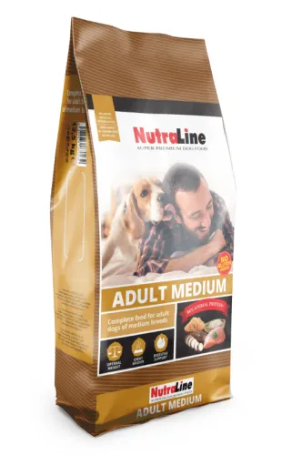 Nutraline Dog Ault Medium 12.5 kg K