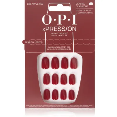OPI xPRESS/ON unghii artificiale Big Apple Red 30 buc