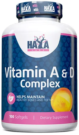Vitamin A & D Complex, 100 capsule, Haya Labs