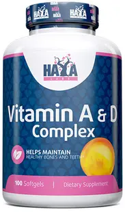 Vitamin A & D Complex, 100 capsule, Haya Labs