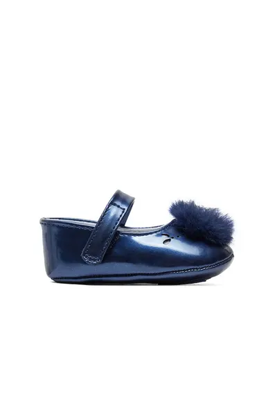Balerini fete - 49116 - Piele ecologica - Bleumarin