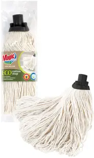 Mop de podea din bumbac Magic Clean - Premium Eco, 27 cm